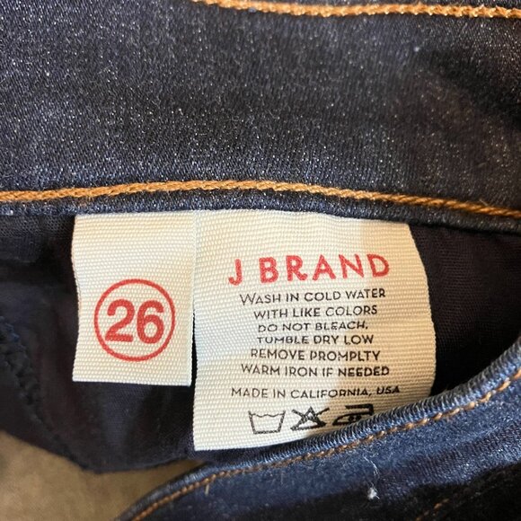 J Brand Womens Jeans Super Skinny Size 26 Starless Dark Wash Low Rise Denim - Picture 6 of 6